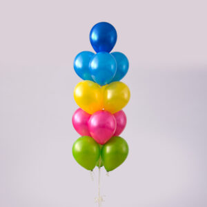 Tower of 13 Standard or Metallic Balloon Bouquet Ea