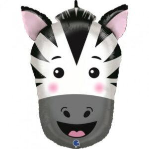 Balloon Foil SuperShape Zebra Head 72cm Ea
