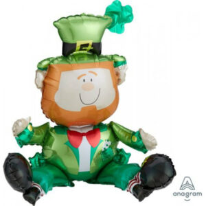 Balloon Foil Multi Leprechaun Sitting 55cm Ea
