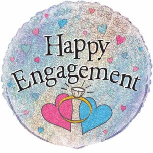 Balloon Foil 45cm Happy Engagement Ea