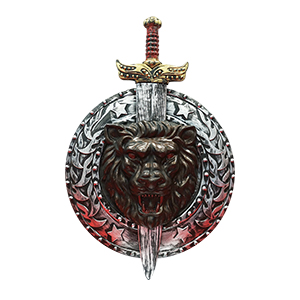 Gladiator Shield 50cm and Sword 58cm PK 2