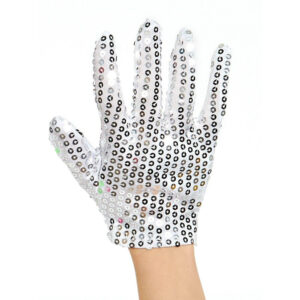Glove Rock Star Silver Sequins ea