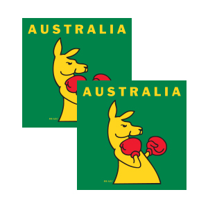 Boxing Kangaroo Napkin Pk 16