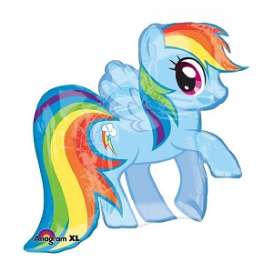 Balloon Foil SuperShape 71cm Rainbow Dash Ea
