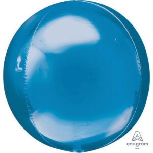 Balloon Foil Orbz Blue 38cm x 40cm Ea