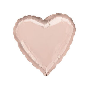 Balloon Foil 45cm Heart Rose Gold Ea