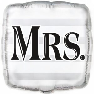 Balloon Foil 45cm “Mrs” ea LIMITED STOCK
