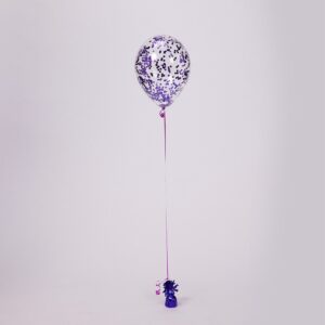 Confetti Balloon 28cm with Helium Ea