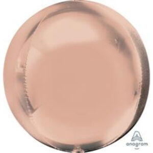 Balloon Foil Orbz Rose Gold 38cm x 40cm Ea