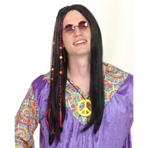 Wig Hippie Man Black Ea