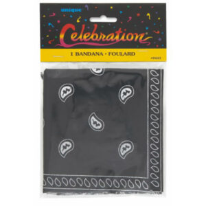 Bandana Black Paisley Ea