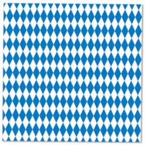 Oktoberfest Napkin Blue and White Lunch 2ply PK 16