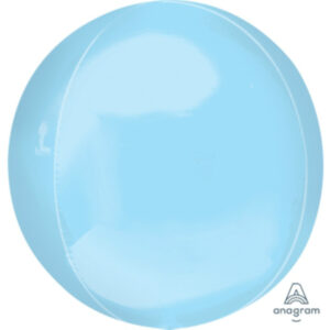 Balloon Foil Orbz Pastel Blue 38cm x 40cm Ea