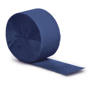 Streamer Blue Navy Crepe 4.5cm x 25m Ea