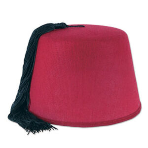 Hat Fez Felt Red Ea