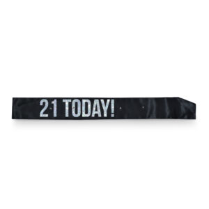 Sash Satin Flashing 21 Today Black Ea