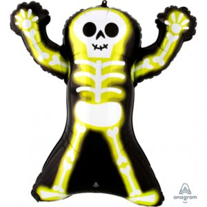 Balloon Foil SuperShape Skelly Neon 76cm Ea