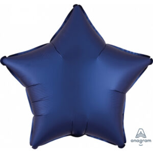 Balloon Foil 45cm Star Satin Luxe Navy Blue Ea