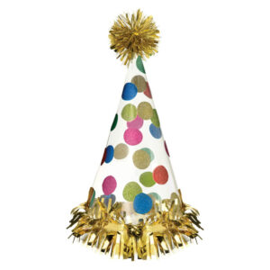 Happy Dots Cone Hat Large Ea