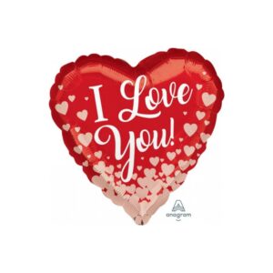 Balloon Foil 45cm I Love You Hearts Ea