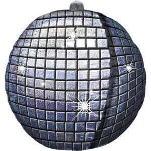 Balloon Foil Ultra Shape Disco Ball Ea