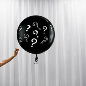 Gender Reveal Confetti Balloon Jumbo 91cm with Helium Ea