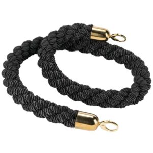 Rope Black Braided 2m HIRE Ea