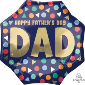 Balloon Foil SuperShape Happy Father’s Day Dad 55cm Ea