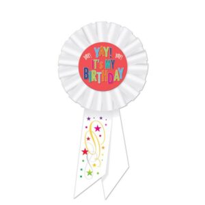 Ribbon Yay It’s My Birthday Award 16cm Ea
