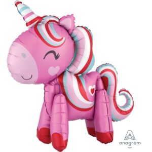 Balloon Foil Multi Love Unicorn 48cm x 43cm Ea