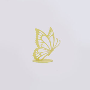 Butterfly Wooden Pastel Yellow 70cm HIRE Ea