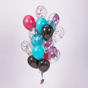 Big Bunch 21 Confetti Balloon Bouquet Ea