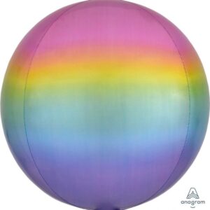 Balloon Foil Orbz Pastel Ombre 38cm x 40cm Ea