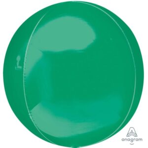 Balloon Foil Orbz Green 38cm x 40cm Ea