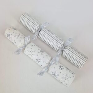 Bon Bon Silver Snowflakes 30cm Pk 6