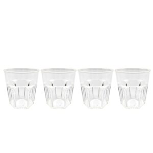Tumbler Glass Clear 270ml Pk 4