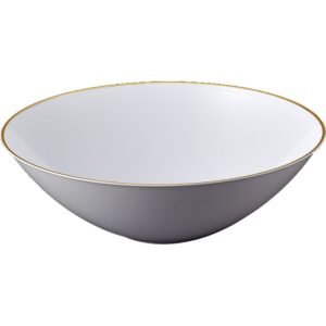 Bowl White Gold Rim 270mm Ea